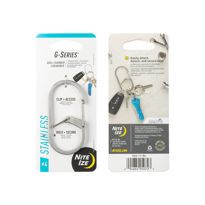 Nite Ize Nite Ize G-Series Karabiner Silver #4