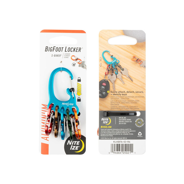 Nite Ize Nite Ize BigFoot Locker Sleutelhouder Blauw