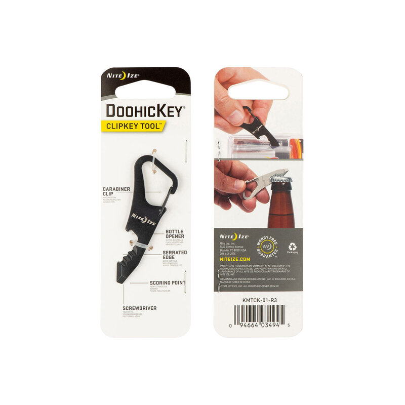 Nite Ize Nite Ize DoohicKey ClipKey Multitool Zwart