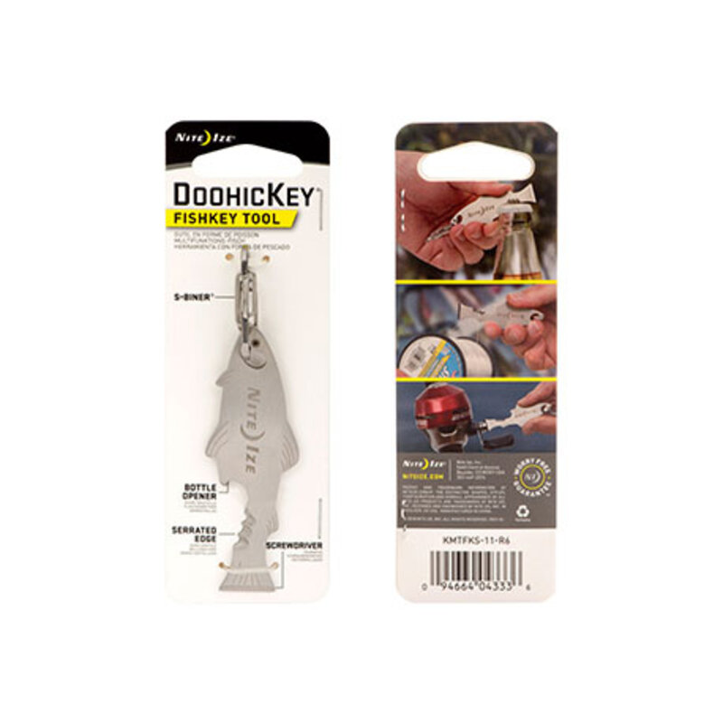 Nite Ize Nite Ize DoohicKey Fishkey Multitool Zilver
