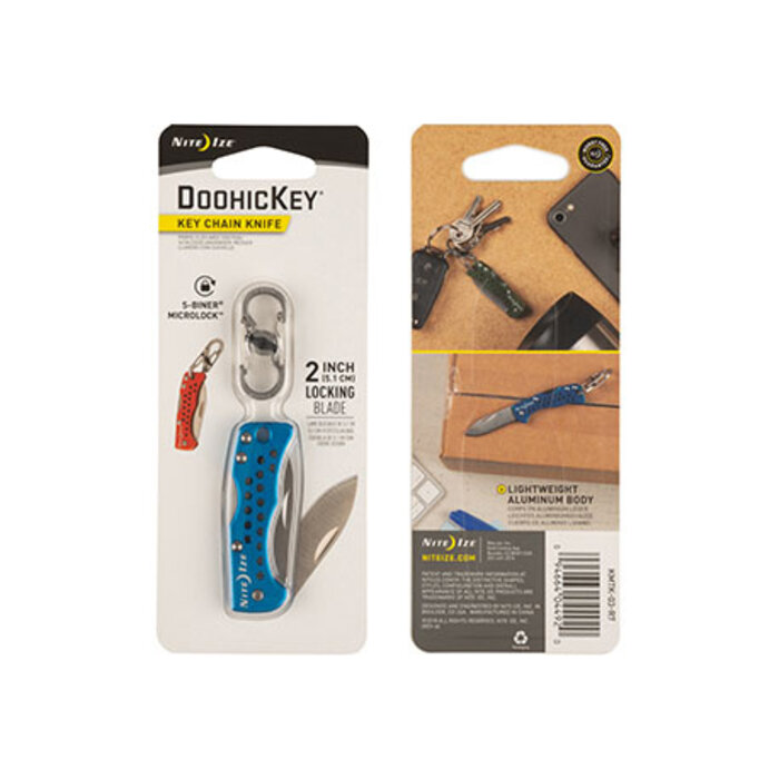 Nite Ize Nite ize doohickey key chain knife pocket knife blue