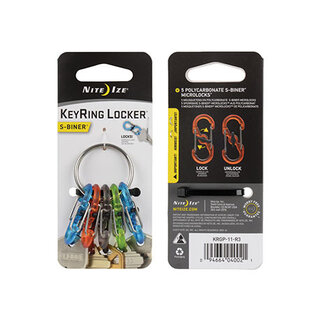 Nite Ize Nite Ize KeyRing Locker Sleutelhouder Assorti
