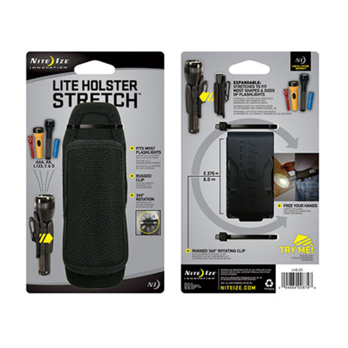 Nite Ize Nite ize lite holster élastique support de lampe de poche noire
