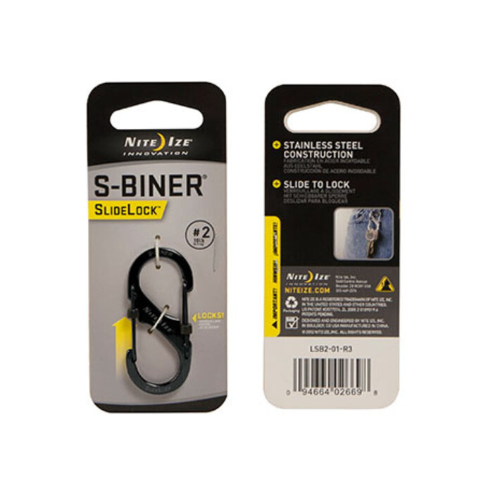 Nite Ize Nite Ize S-Biner Karabijnhaak Slidelock Zwart #2