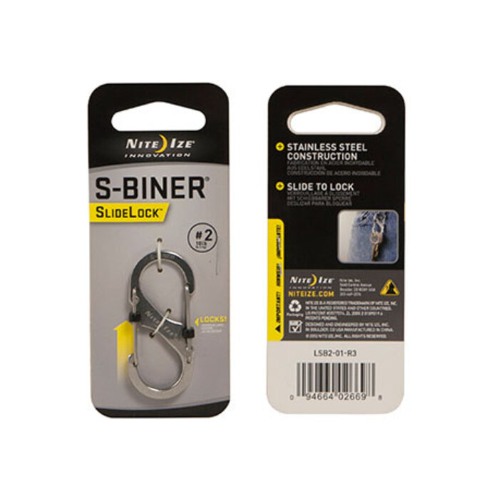 Nite Ize Nite Ize S-Biner Karabiner Slidelock Silber #2