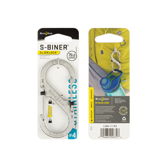 Nite Ize Nite Ize S-Biner Karabiner Slidelock Silver #4