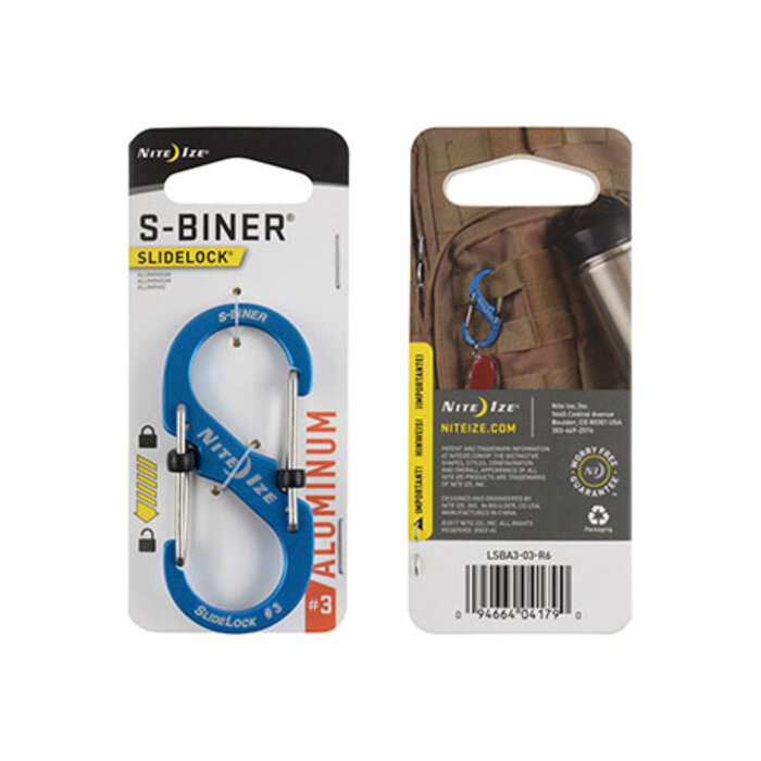 Nite Ize Nite ize S-Biner Karabiner Slidelock Aluminium Blau #3