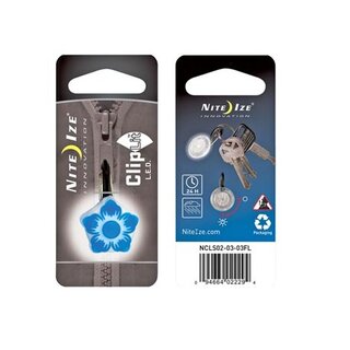 Nite Ize Nite Ize ClipLit Sleutelhangerlamp Bloem Blauw