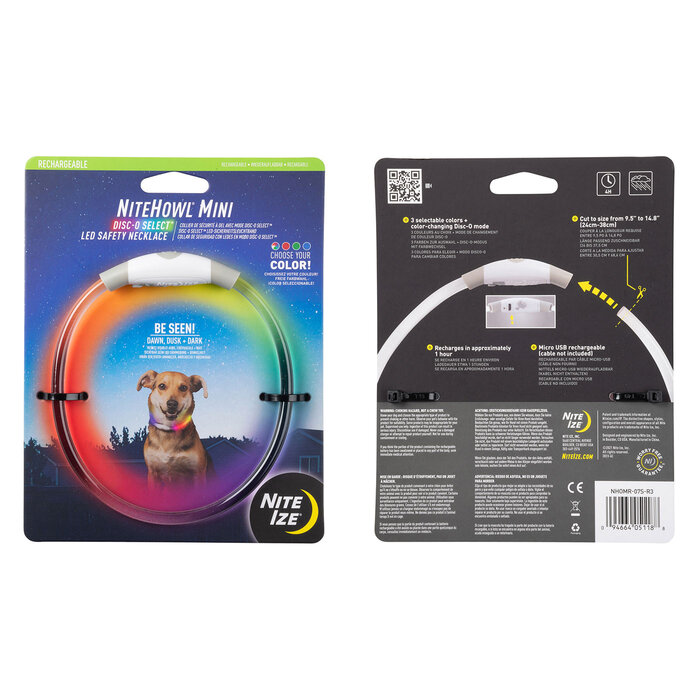 Nite Ize Nite Ize NiteHowl Mini LED Halsband Oplaadbaar Disco