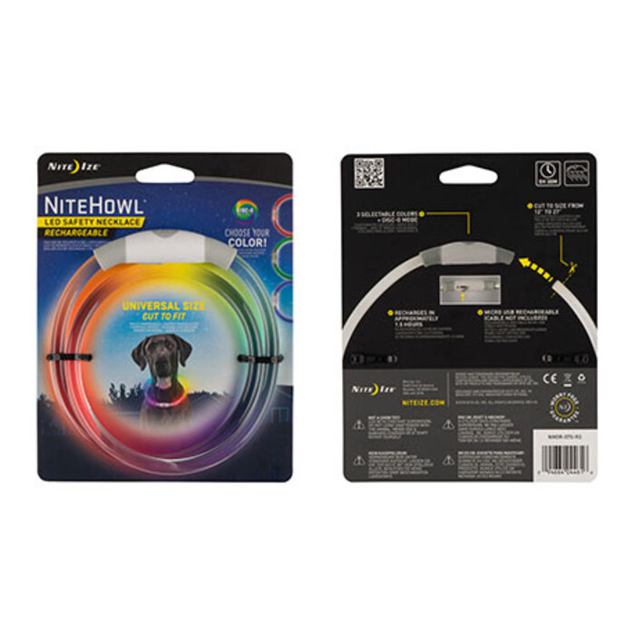 Nite Ize Nite Ize Nitehowl LED -Kragen wiederaufladbare Disco