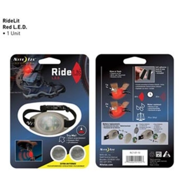 Nite Ize Nite Ize Ridelit Bicycle Lamp Red