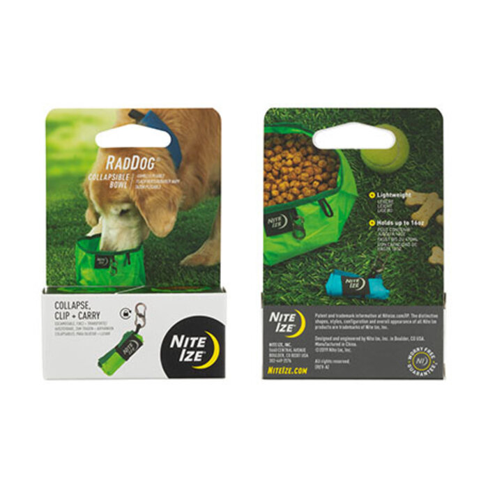 Nite Ize Nite ize raddog boisable pliable et alimentation bol vert