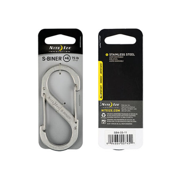 Nite Ize Nite ize S-Biner Karabiner Silber #4