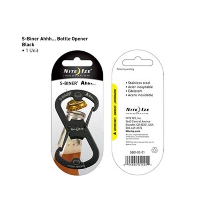 Nite Ize Nite Ize S-Biner Ahhh Karabijnhaak Black