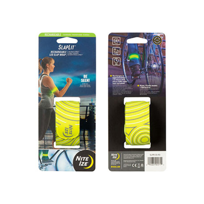 Nite Ize Nite ize Slaplit Bracelet de sécurité rechargeable jaune