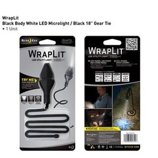 Nite Ize Nite Ize WrapLit LED Gear Tie zwart