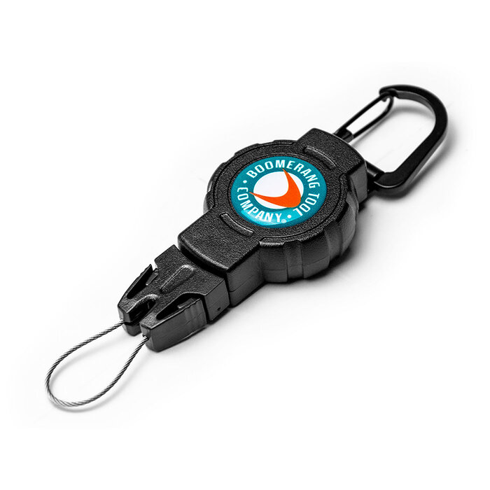 Boomerang Boomerang Retractable Gear Tether Small Carabiner Fishing