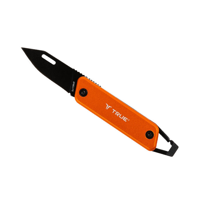 True Utility True Utility Moderner Schlüsselbund -Messer Orange