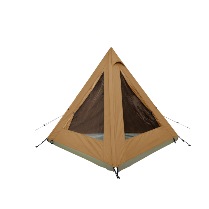 Alpino Camping Alpino Camping - Zelt Hoggar - Baumwolle - geräucherte Eiche - 2 bis 3 Personen.