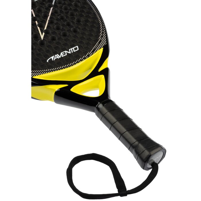 Avento® Avento - Raquette de padel 12K Carbon • PARAGON • Noir/Neo Chrome