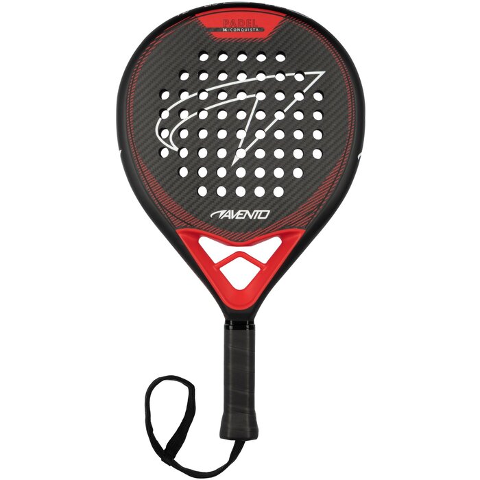 Avento® Avento - Padelschläger 3K Carbon • CONQUISTA • Schwarz/Rot