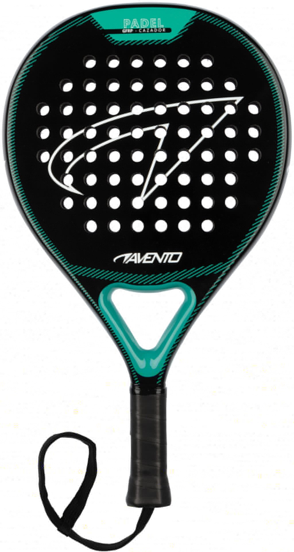 Avento® Avento - Raquette de padel GFRP • CAZADOR • Noir/Vert