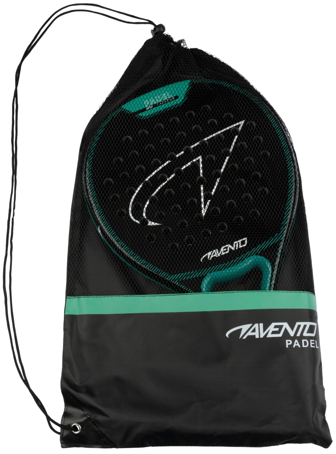 Avento® Avento - Raquette de padel GFRP • CAZADOR • Noir/Vert