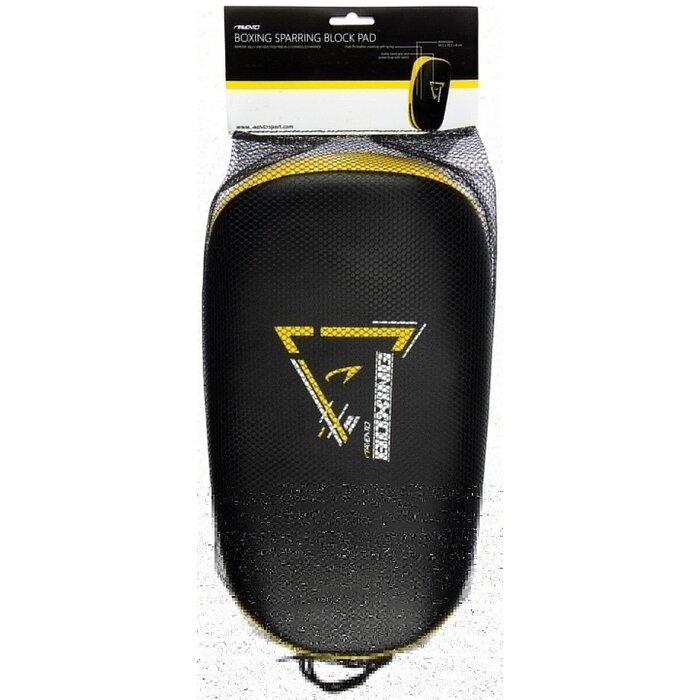 Avento® Avento® - Boks Sparring Blok Pad • Zwart/Geel