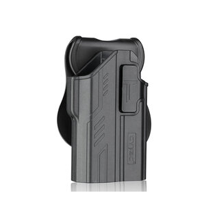 Cytac Cytac R-Defender-Paddelholster Glock 17 Wapen Lampe