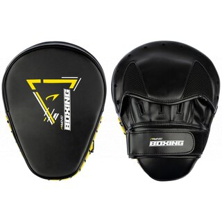Avento® Boxing Sparring Handpads • Black/Yellow