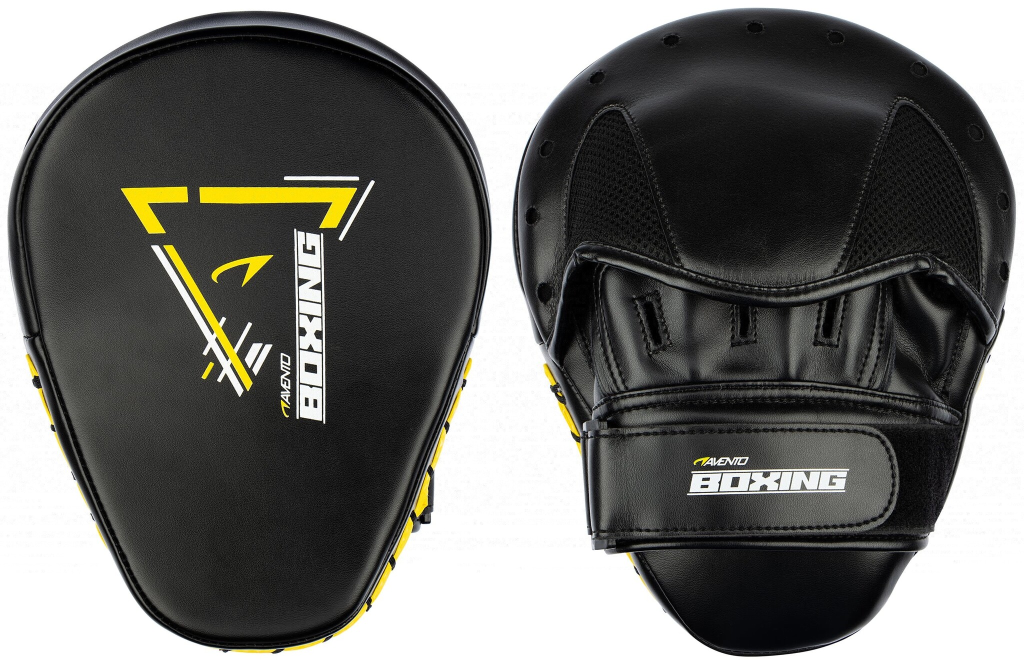 Avento® Avento - Boxen Sparring Handpads • Schwarz/Gelb