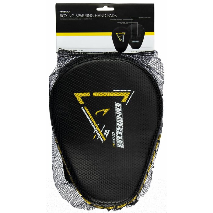 Avento® Avento - Boxing Sparring Handpads • Black/Yellow