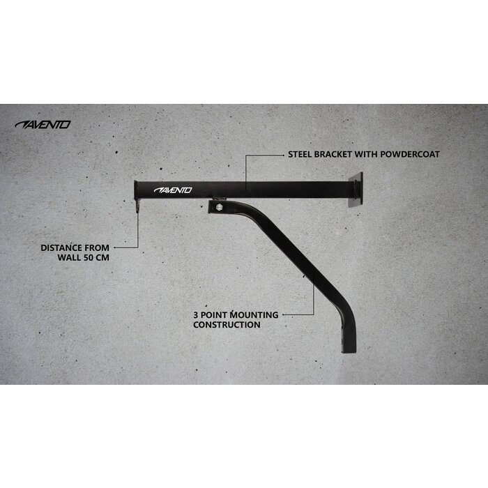 Avento® Avento - Support mural pour Punchbag • Noir