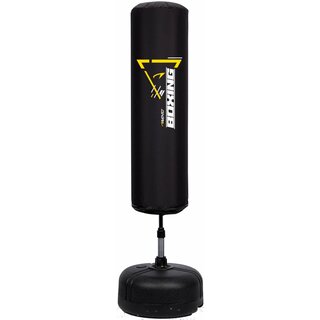 Avento® Punchbag gonflable standard  • REFLEX • Noir/Jaune