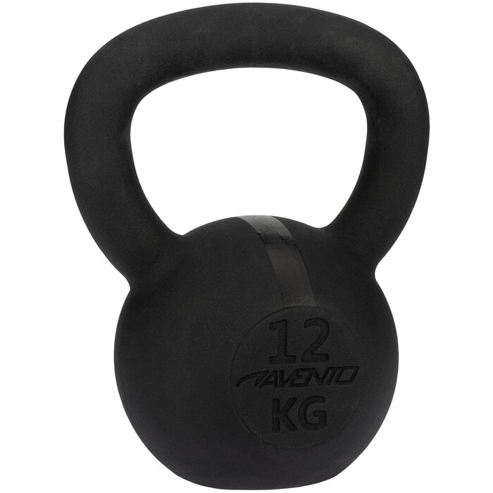Avento® Avento - Kettlebell fonte • 12 KG • Noir