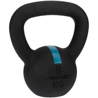 Avento® Avento® - Kettlebell Gietijzer • 8 KG • Zwart/Blauw