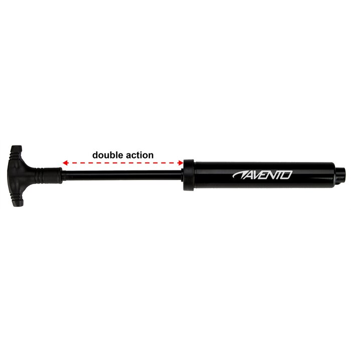 Avento® Avento - Pompe à billes • Double action TOPLINE II • Noir/Blanc