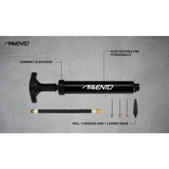 Avento® Avento - Ball pump • Double Action TOPLINE II • Black/White