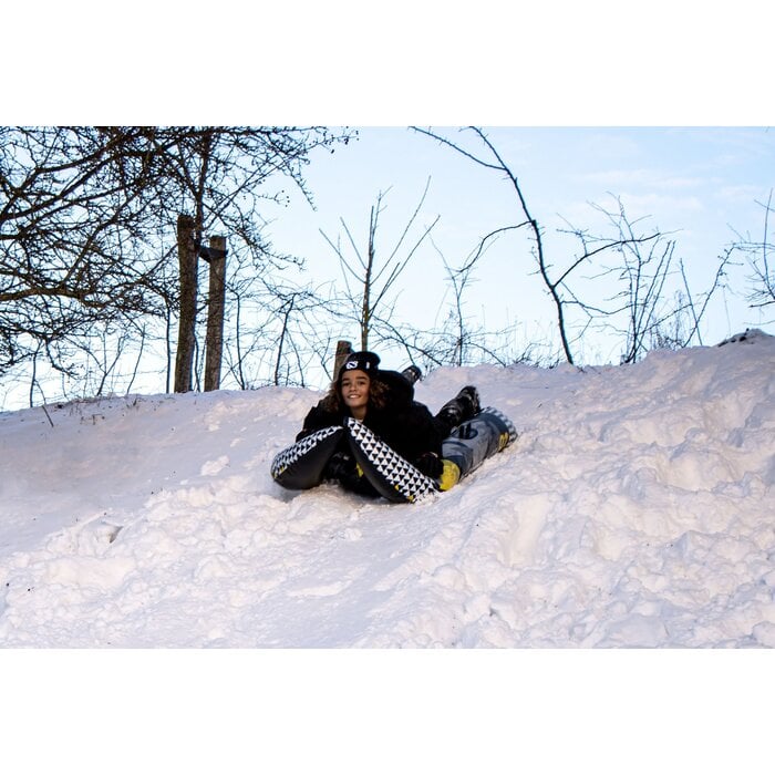 Restart® Restart® - Opblaasbare Sneeuwglijder • DOWNHILL RACER • Zwart/Grijs