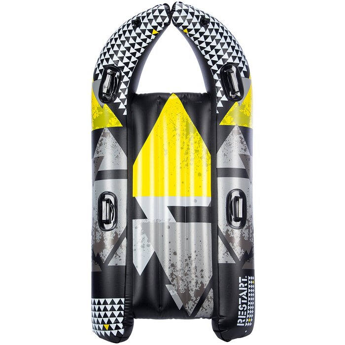Restart® Restart® - Opblaasbare Sneeuwglijder • DOWNHILL RACER • Zwart/Grijs