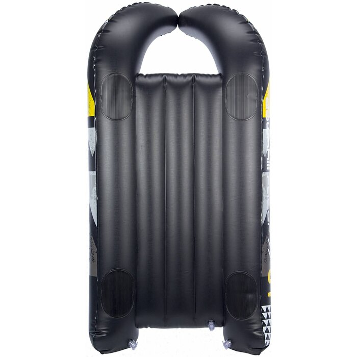 Restart® Restart® - Opblaasbare Sneeuwglijder • DOWNHILL RACER • Zwart/Grijs