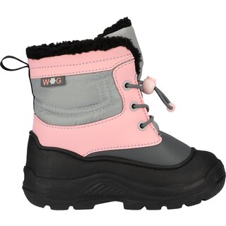 Winter-grip Winter-grip® - Snowboot Jr • SNOW FLAKE  • Zwart/Roze