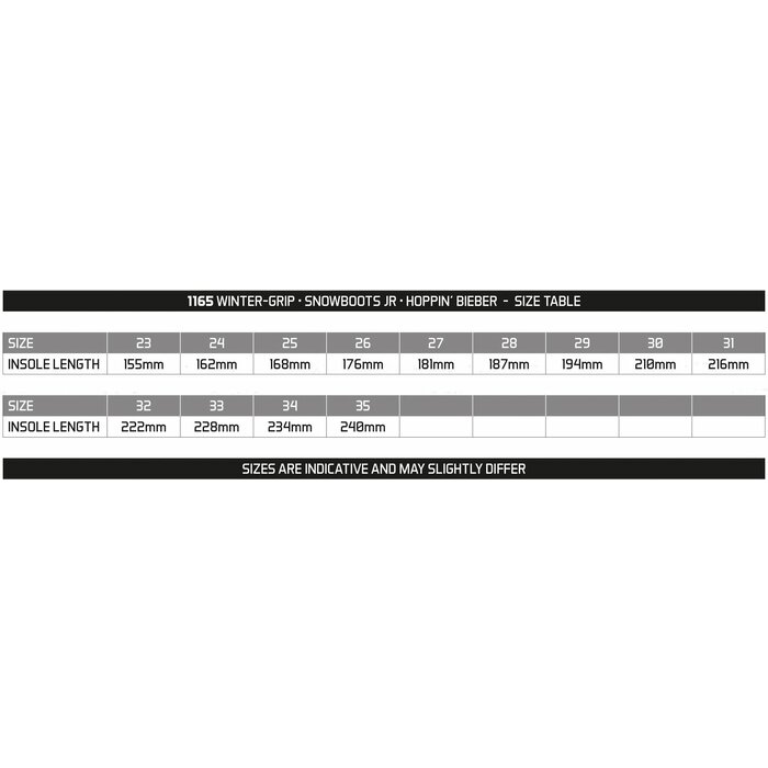 Winter-grip Winter-grip® - Snowboot Jr • SNOW FLAKE  • Zwart/Geel