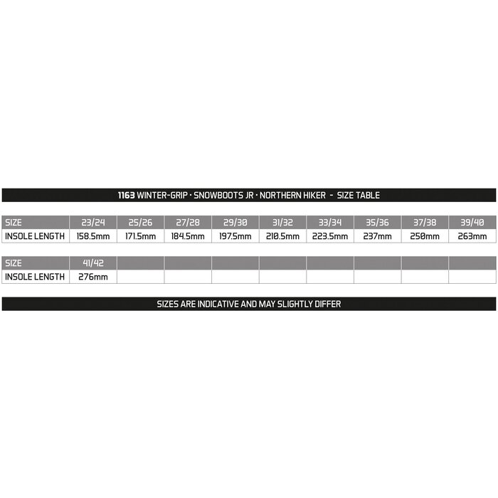 Winter-grip Winter-grip® - Snowboots Jr • NORTHERN HIKER • Zwart/Grijs