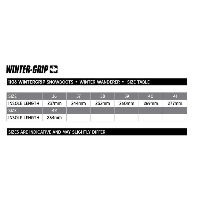 Winter-grip Winter-grip® - Snowboots Sr • WINTER WANDERER • Zwart