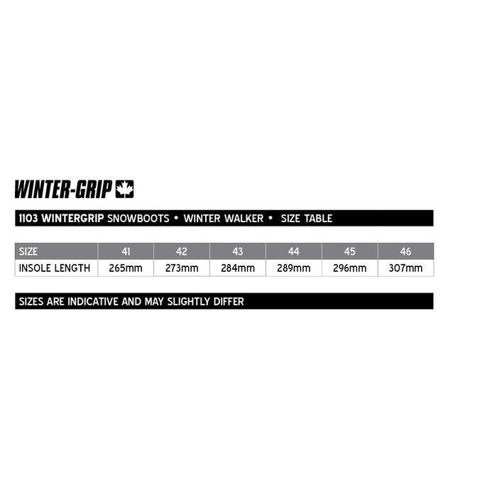 Winter-grip Winter-Grip® - Bottes de neige Sr • WINTER WALKER • Noir/Gris