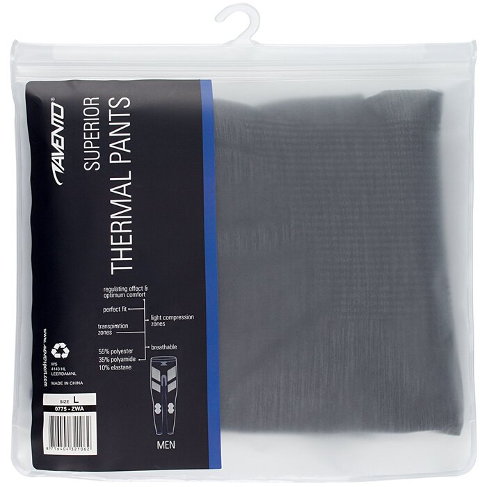 Avento® Avento® - Thermobroek Heren • SUPERIOR • Zwart/Donkerblauw