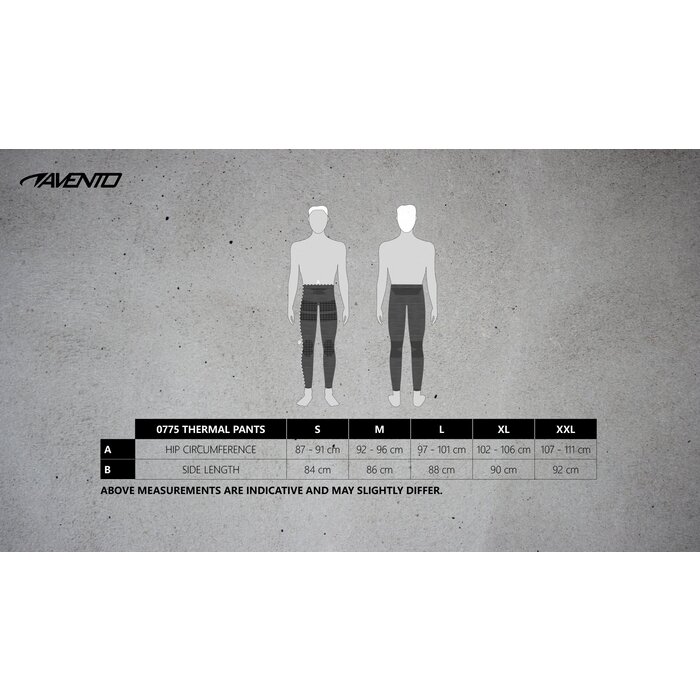 Avento® Avento - Pantalon thermique Hommes • SUPERIOR • Noir/Bleu foncé