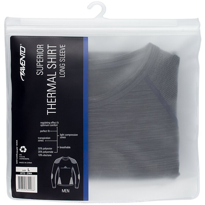 Avento® Avento® - Thermoshirt Heren • SUPERIOR • Zwart/Donkerblauw