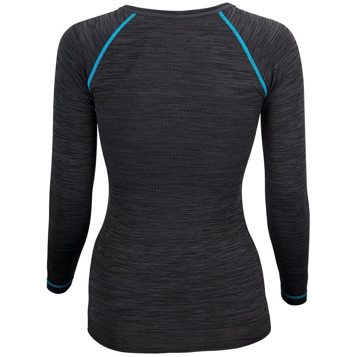 Avento® Avento® - Thermoshirt Dames • SUPERIOR • Zwart/Aqua